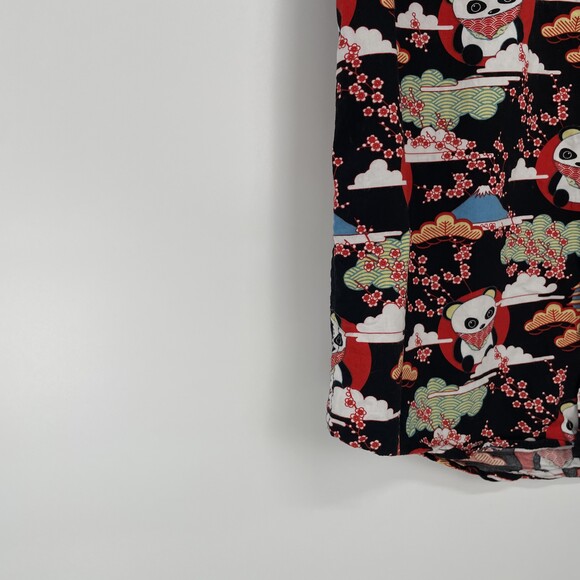 2/30$ VSTR Mens Asian Inspired Panda Casual Wearable Art Button-Down Shirt M - Picture 2 of 11